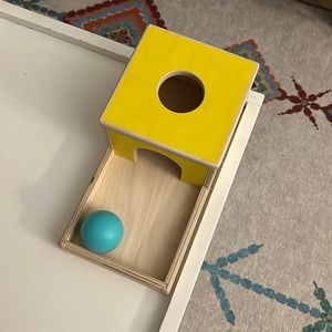 Lovevery Ball Drop Box and 1 wood ball